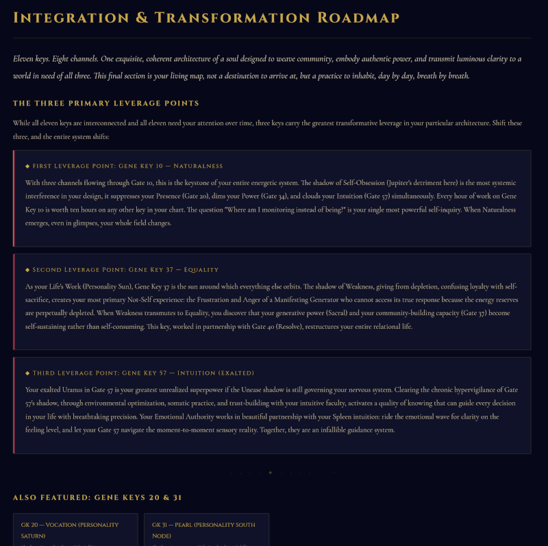 Gene Keys – Transformation & Purpose