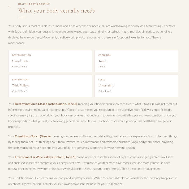 Human Design – Body & Health Wisdom